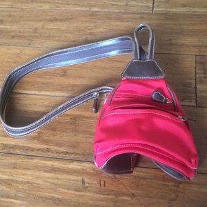 Villager red mini backpack